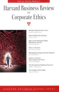 Image of Hardvard business review on corporate ethics